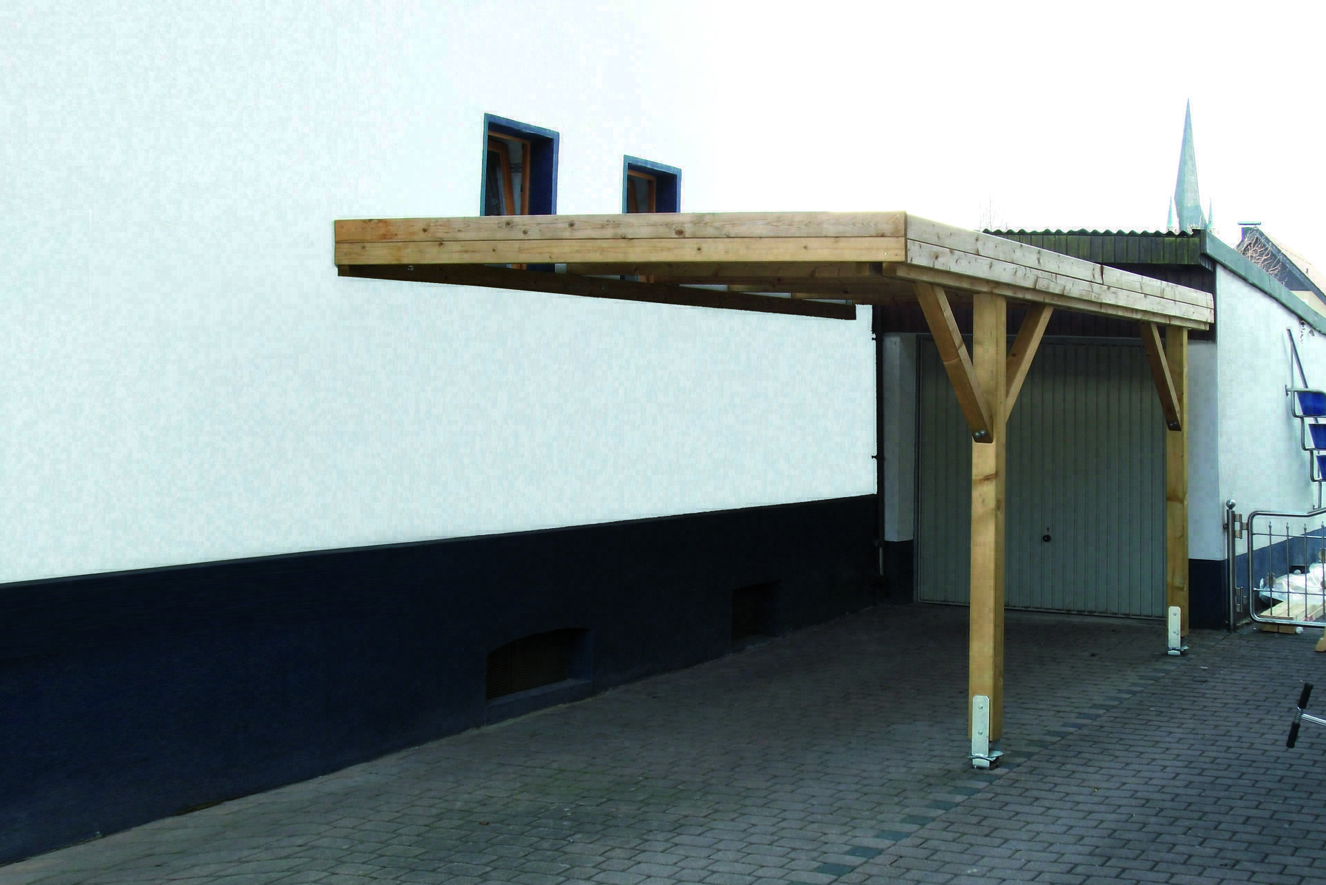 Hockenheim Anbaucarport, Kesseldruckimprägniert