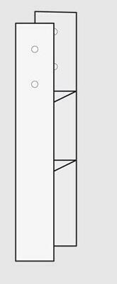 H-Anker, L 80 cm, für Pfosten 12 x 12 cm